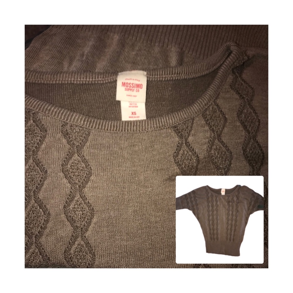 Earthy Green Light Knit Braided Slouch Shirt